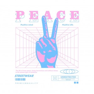 PEACE和平定位潮牌剪刀手 PEACE和平定位潮牌剪刀手