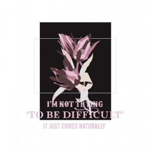 潮牌图文结合英文植物定位PSD图案 潮牌图文结合英文植物定位PSD图案