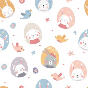 动物兔子植物碎花飞禽 动物兔子植物碎花飞禽