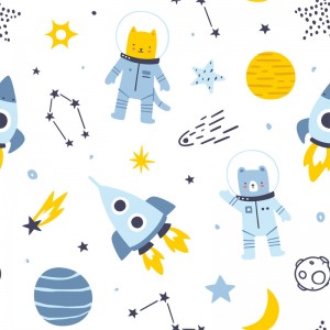 太空科技宇航员动物熊星球图形星型 太空科技宇航员动物熊星球图形星型
