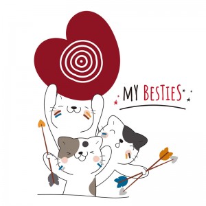 文字图文结合动物猫字母图形爱心 文字图文结合动物猫字母图形爱心