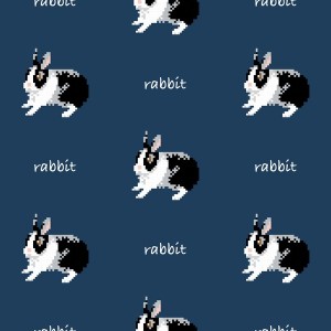动物兔子文字图文结合