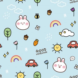 动物兔子自然彩虹 动物兔子自然彩虹