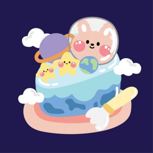 动物兔子太空科技宇航员 动物兔子太空科技宇航员