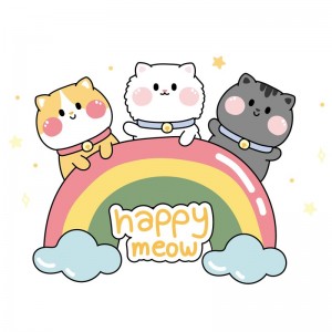 文字图文结合自然彩虹动物猫 文字图文结合自然彩虹动物猫